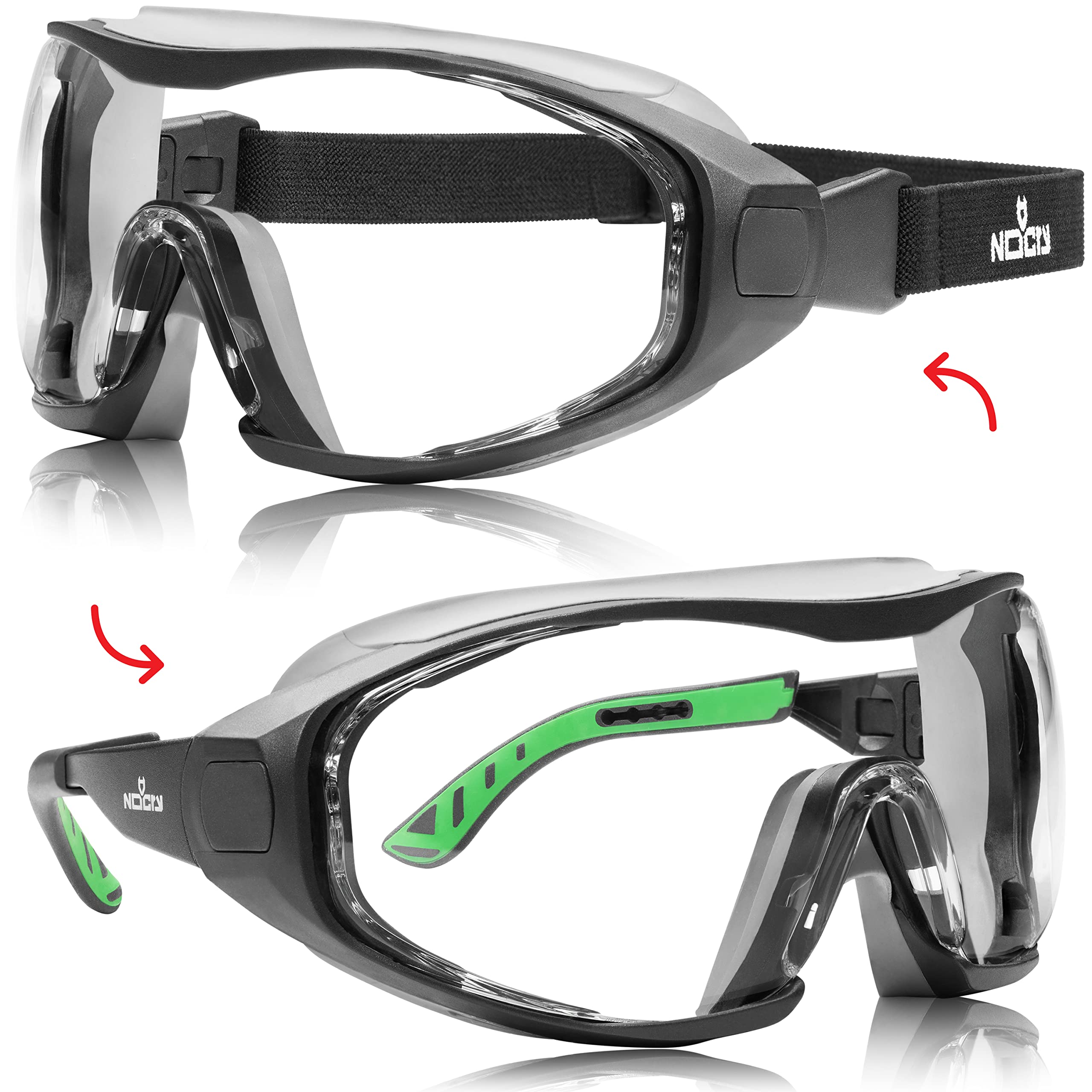 NoCry Anti Fog Safety Goggles for Men with Premium Anti